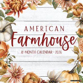 Calendar American Farmhouse 2026 Wall Calendar Book