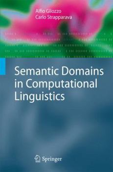 Hardcover Semantic Domains in Computational Linguistics Book