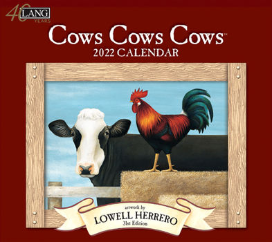 Office Product Cows Cows Cows 2022 Wall Calendar Book