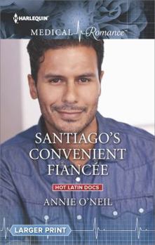 Mass Market Paperback Santiago's Convenient Fiancee [Large Print] Book