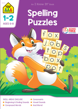 Paperback School Zone Spelling Puzzles Grades 1-2 Workbook Book