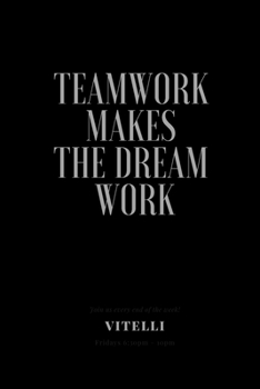 Vitelli Team Work Journal - Diary Notebook - to-Do List with 100 Pages - 6 X 9