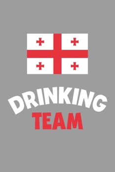 Paperback Drinking Team Notebook: Lined Journal, 120 Pages, 6 x 9, Georgia Flag Beer Olympics Gift Journal Matte Finish Book