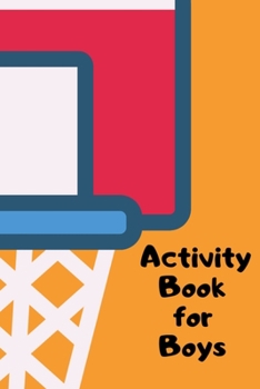 Activity Book for Boys: Activities Book for Kids Ages 4-8 Draw and Write Journal with Puzzles Games and Writing Prompts - Great Gift for Boys