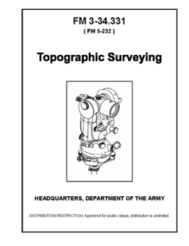 Paperback FM 3-34.331 Topographic Surveying Book