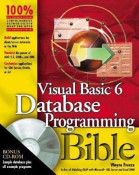 Paperback Visual Basic 6 Database Programming Bible [With CDROM] Book
