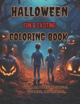 Paperback Halloween Coloring Book for Kids and Adults Book