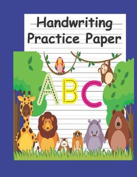 Paperback Handwriting Practice Paper: Tracing Practice Book for Preschoolers Book