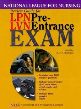 Paperback Review Guide for LPN/LVN Pre-Entrance Exam: National League for Nursing Book