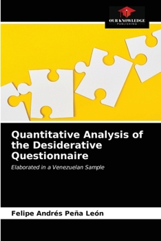 Paperback Quantitative Analysis of the Desiderative Questionnaire Book