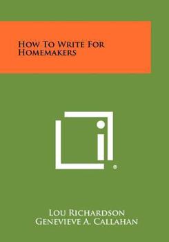 Paperback How to Write for Homemakers Book