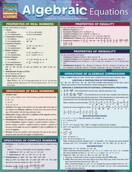 Algebraic Equations (Quick Study Academic)