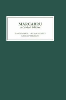 Hardcover Marcabru: A Critical Edition Book