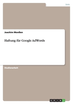 Paperback Haftung für Google AdWords [German] Book