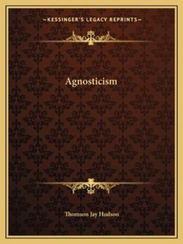 Paperback Agnosticism Book