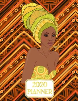 2020 Planner: Weekly Planner and Monthly Organizer with Inspirational Quotes - African American Woman Cover