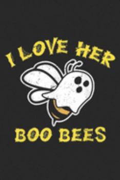 Paperback I Love Her Boo Bees: Boo Bees Halloween Couple I Love Her Matching Costume Journal/Notebook Blank Lined Ruled 6x9 100 Pages Book