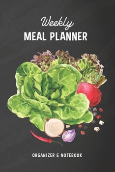 Weekly Meal Planner Organizer Notebook: Vegetable Watercolor | Healthy Meal Planner | Menu Organizer | Food Journal | Happy Meal Planner and Shopping ... Carb Vegetarian Diabetic (Daily Food Journal)