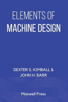 Paperback Elements of Machine Design Book