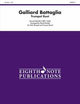 Paperback Galliard Battaglia: Two Trumpets and Concert Band, Conductor Score & Parts Book