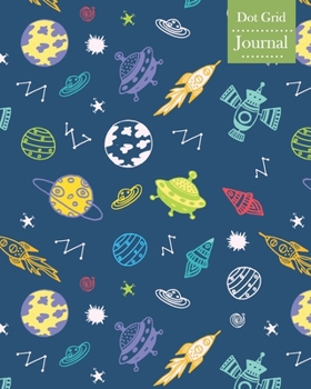 Paperback Dot Grid Journal: Notebook Planner with Space Themed Cover Design Book