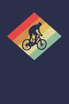 Mountainbiker Notizbuch: A5 Liniert 108 Seiten - Retro Vintage MTB Notizheft - Geschenk für Mountainbiker (German Edition)