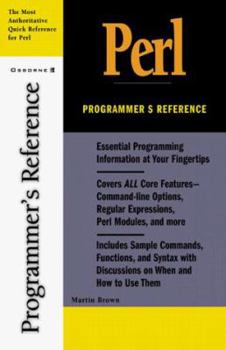Hardcover Perl Programmer's Reference Book