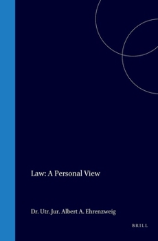 Law, a Personal View (Ius & philosophia)