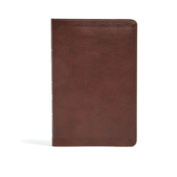 Imitation Leather CSB Ultrathin Bible, Brown Leathertouch, Indexed Book