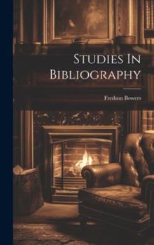 Hardcover Studies In Bibliography Book