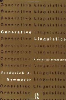 Paperback Generative Linguistics: An Historical Perspective Book