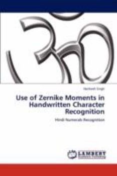 Paperback Use of Zernike Moments in Handwritten Character Recognition Book