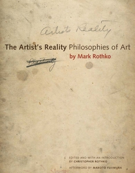 Paperback The Artist's Reality: Philosophies of Art Book