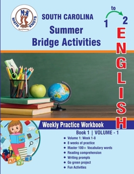 Paperback GRADE 1 TO 2 : RHODE ISLAND Summer English Bridge Activities Book