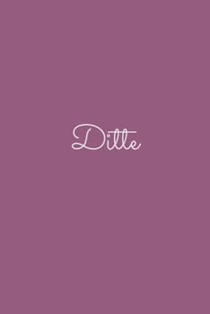 Ditte: notebook with the name on the cover, elegant, discreet, official notebook for notes, dot grid notebook,
