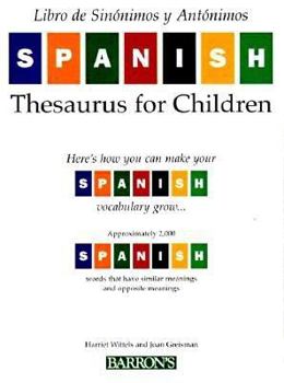 Paperback Spanish Thesaurus for Children [Spanish] Book