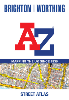 Paperback Brighton and Worthing A-Z Street Atlas Book