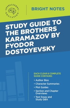 Paperback Study Guide to The Brothers Karamazov by Fyodor Dostoyevsky Book