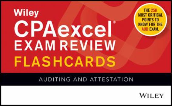 Paperback Wiley CPAexcel Exam Review Flashcards: Auditing and Attestation Book