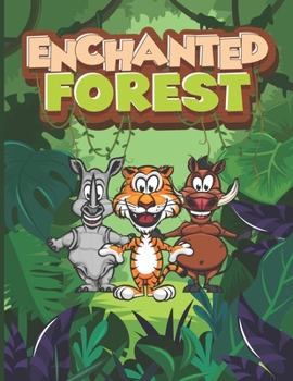 Paperback Enchanted Forest: Animals Coloring Book For Kids And Boys Book