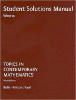 Paperback Topics in Contemporary Mathematics Student Solutions Manual Book