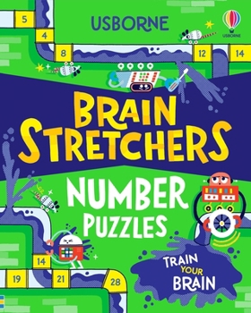 Paperback Usborne Brain Stretchers Number Puzzles. Book