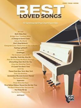 Paperback Best Loved Songs: 51 Sentimental Pop Chart Favorites (Piano/Vocal/Guitar) Book