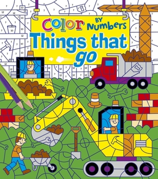 Paperback Color by Numbers: Things That Go Book