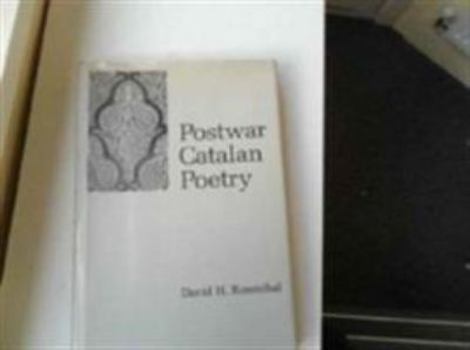Hardcover Postwar Catalan Poetry Book