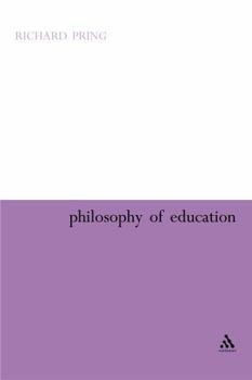 Paperback The Philosophy of Education Book