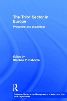 Paperback The Third Sector in Europe: Prospects and challenges Book