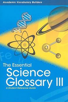 Paperback The Essential Science Glossary III: A Student Reference Guide Book