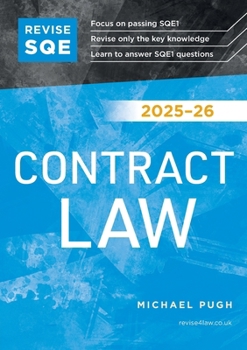 Paperback Revise SQE Contract Law 2025-26 Book