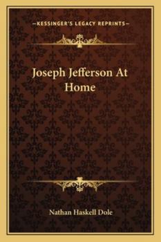 Paperback Joseph Jefferson At Home Book